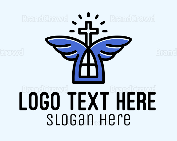 Church Angel Wings Logo