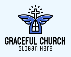 Church - Church Angel Wings logo design