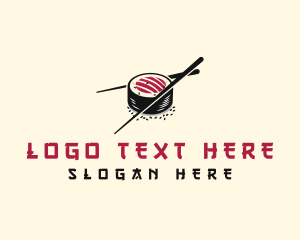 Sushi - Sushi Chopsticks Restaurant logo design