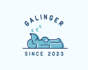 Sleeping Dog Puppy Logo