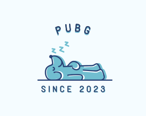Sleeping Dog Puppy Logo