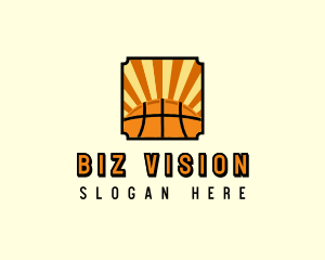 Basketball Sun Sport  logo design