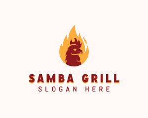 Flame Grilled Chicken  logo design