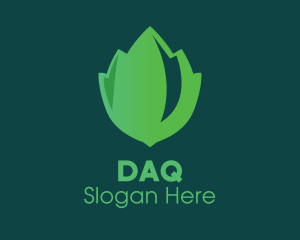Gradient Oregano Leaf Logo