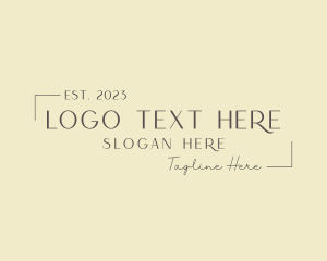Typography - Generic Professional Firm logo design