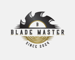 Wood Saw Blade logo design