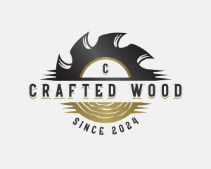 Wood Saw Blade logo design