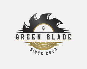 Wood Saw Blade logo design