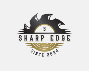 Wood Saw Blade logo design