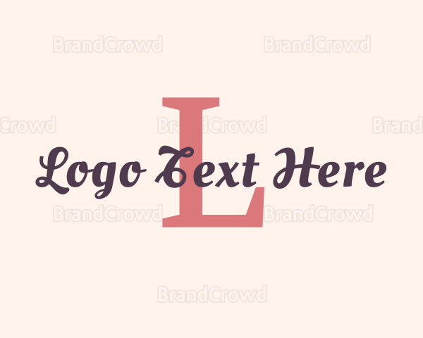 Elegant Feminine Brand Logo