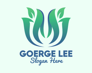 Vegan - Green Gradient Gardening logo design