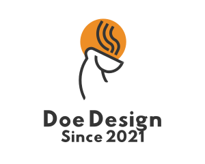 Deer Coffee Line Art logo design