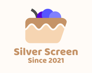 Cheesecake - Blueberry Cake Dessert logo design
