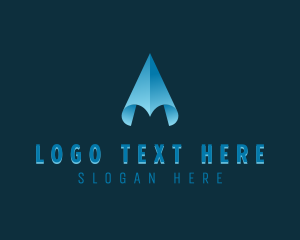 Paper Plane - Plane Logistics Courier logo design