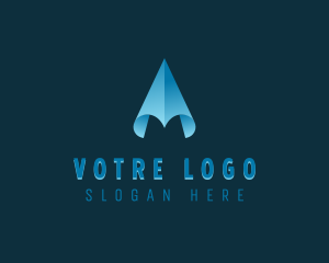 Shipment - Plane Logistics Courier logo design