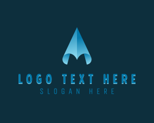 Shipment - Plane Logistics Courier logo design