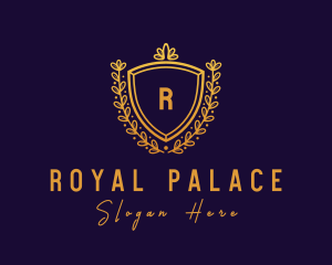 Gold Victorian Shield logo design