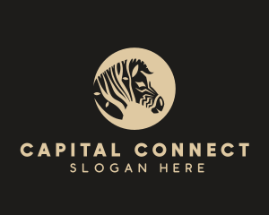 Zebra Tree Face logo design