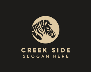 Zebra Tree Face logo design