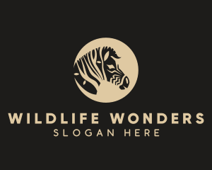 Zoology - Zebra Tree Face logo design