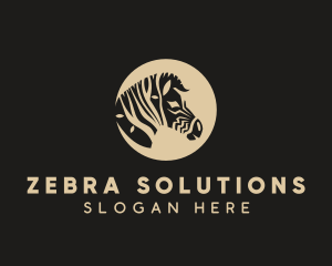 Zebra - Zebra Tree Face logo design