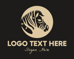 Africa - Zebra Safari logo design