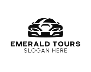 Front Car Silhouette logo design