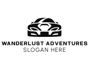 Touring - Front Car Silhouette logo design