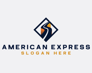 Logistics Express Highway logo design