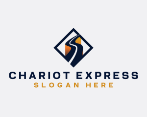 Logistics Express Highway logo design