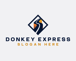 Logistics Express Highway logo design