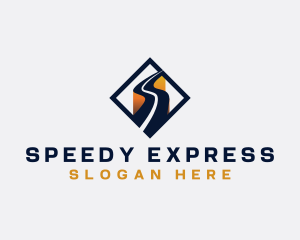 Logistics Express Highway logo design