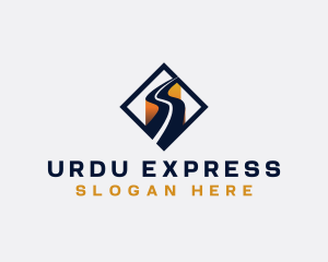 Logistics Express Highway logo design