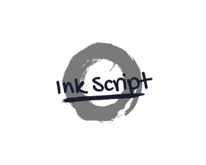 Grungy Ink Brush logo design