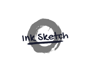 Grungy Ink Brush logo design