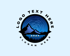 Trekking - Mountain Lake Park logo design