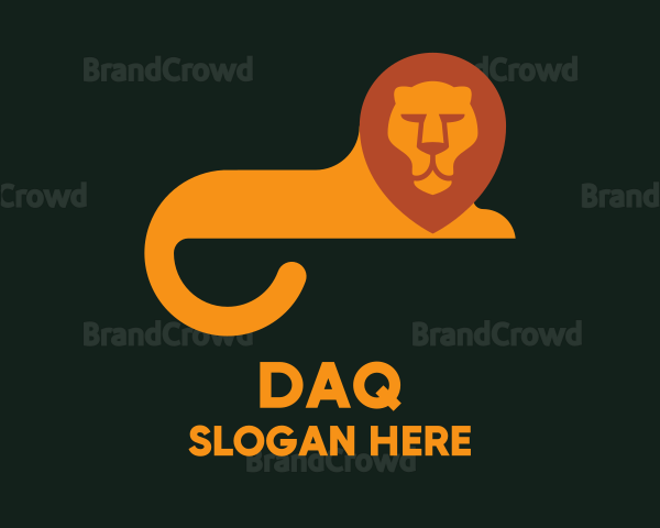 Orange Lion Tail Logo