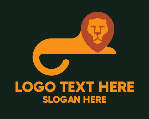 Mane - Orange Lion Tail logo design