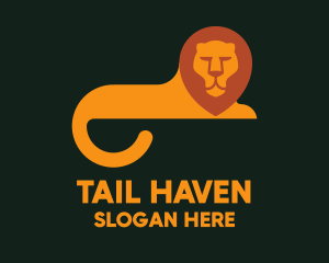 Tail - Orange Lion Tail logo design