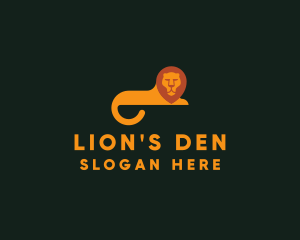 Orange Lion Tail logo design