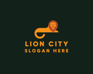 Orange Lion Tail logo design