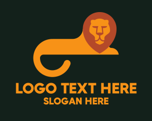 Tail - Orange Lion Tail logo design