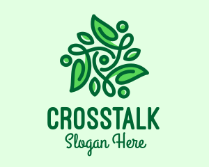 Landscaping - Elegant Natural Leaves logo design