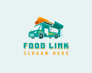 Corn Dog Food Trailer logo design