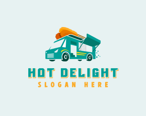 Corn Dog Food Trailer logo design