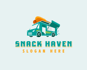 Corn Dog Food Trailer logo design