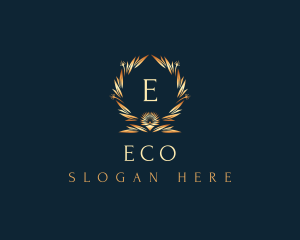 Decor - Premium Floral Wreath logo design
