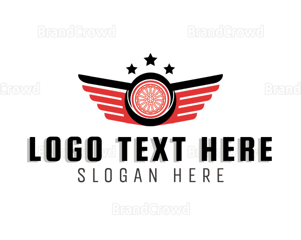 Automotive Tire Wings Logo