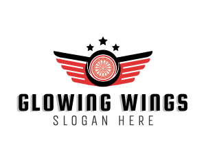 Automotive Tire Wings logo design