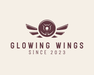 Weight Plate Wings logo design